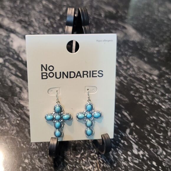 NEW BRAND NO BOUNDARIES WESTERN JEWELRY BOHO VINTAGE  TURQUOI EARRINGS - Picture 6 of 14